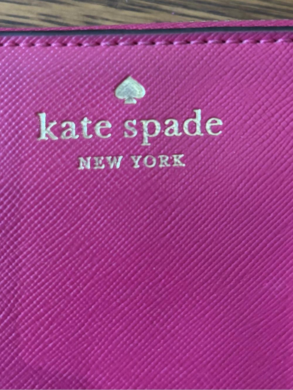 Kate Spade New York Pink Saffiano Leather Zip Around Continental Wallet - Picture 3 of 12